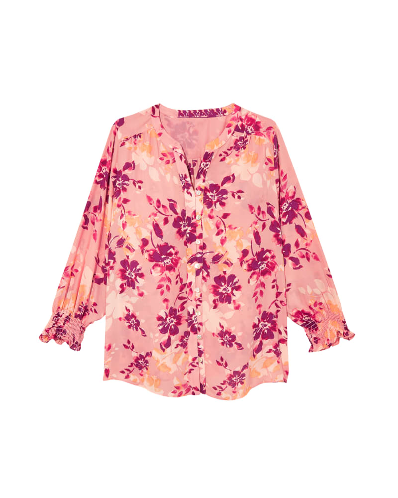 Front of plus size Monterey Puff Sleeve Blouse by Marybelle | Dia&Co | dia_product_style_image_id:121473